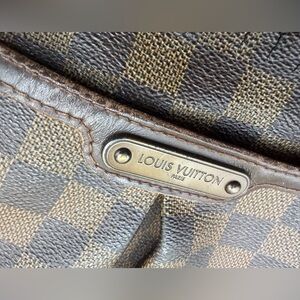 LV DAMIER EBENE ZIP POUCH for 11 inch zipper or upcycle or repair Louis Vuitton